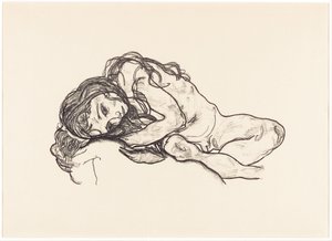 Flicka av Egon Schiele