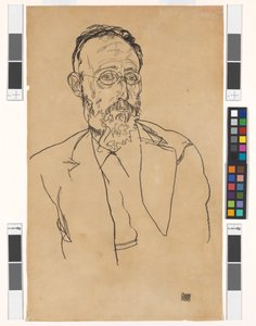 Heinrich Gomperz, universitetsprofessor, filosofie doktor av Egon Schiele