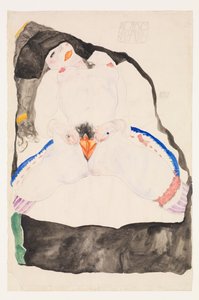 Observerad i en dröm, 1911. av Egon Schiele