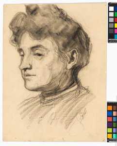 Porträtt av Marie Schiele av Egon Schiele