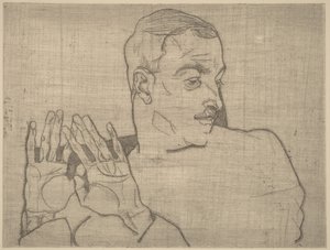 Porträtt av Arthur Roessler av Egon Schiele