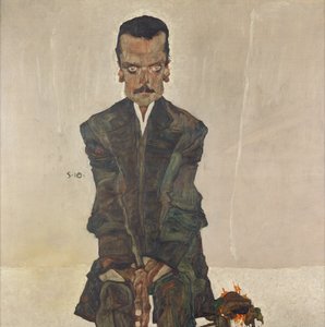 Porträtt av Eduard Kosmack av Egon Schiele