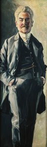 Porträtt av Leopold Czihaczek, 1907 av Egon Schiele