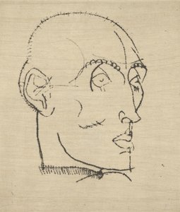 Porträtt av en man, 1914. av Egon Schiele