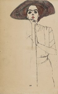 Porträtt av en kvinna, 1910. av Egon Schiele