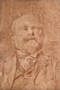 Porträtt av en man, 1907 av Egon Schiele