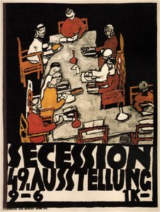 Affisch för Vienna Secession 49:e utställningen, 1918