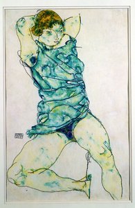 Liggande tjej av Egon Schiele