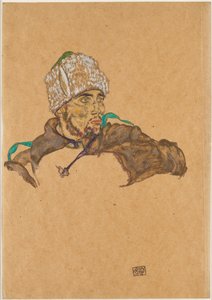 Rysk krigsfånge, 1915. av Egon Schiele
