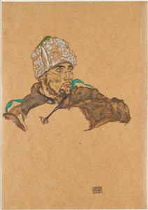 rysk krigsfånge av Egon Schiele