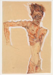 Självporträtt, 1911 av Egon Schiele