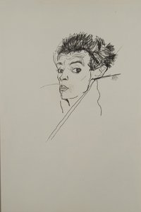 Självporträtt, 1913 av Egon Schiele