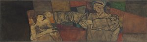 Självporträtt med modell av Egon Schiele