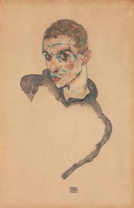 självporträtt; Självporträtt, 1914 av Egon Schiele