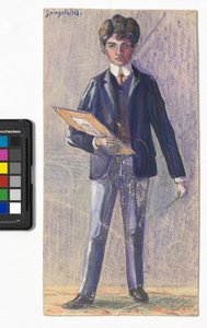 Spegelbild av Egon Schiele