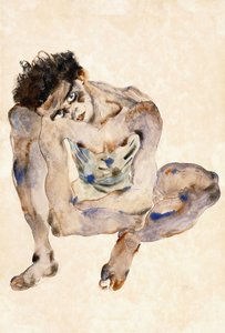 Hukande av Egon Schiele