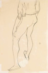 Stående manlig naken, 1913 av Egon Schiele
