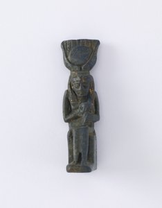 Figur av Isis och Horus, möjligen Ptolemaic Period, 305-30 BC (fajans)