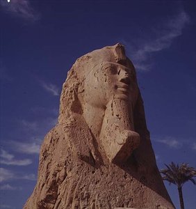 Sfinx i alabaster, Nya riket, troligen från Amenhotep II:s regeringstid, ca 1450-1425 f.Kr. (se även 59239)