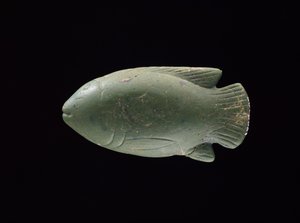 Fiskformad skål (glas) av Egyptian 18th Dynasty
