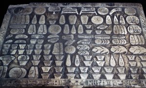 Offerbord, Egyptisk civilisation, Nya riket, Dynasti XVIII, Detalj av Egyptian 18th Dynasty