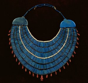 Ousekh halsband, New Kingdom (fajans)