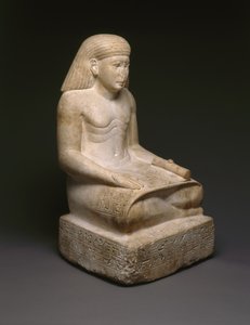 Scribestaty av Amunhotep, son till Nebiry, ca 1426-1400 f.Kr. (kalksten) (se 200925)