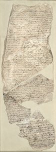 Sinuhe Ostracon, New Kingdom (kalksten) av Egyptian 18th Dynasty