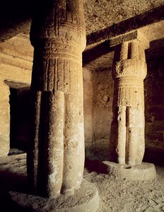 Utsikt över gravkapellet i Meryre, New Kingdom