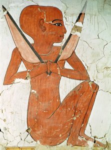 Naos gudom, från graven av Nefertari, New Kingdom (väggmålning)