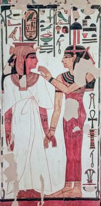 Nefertaris grav. (väggmålning) av Egyptian 19th Dynasty