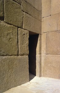 Granitmurar från daltemplet i Khafre, Gamla kungariket