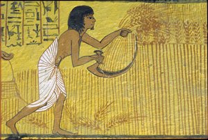 Forntida Egypten, Väggmålning, Sennedjems grav, De adligas grav, Thebe, Deir el Medina av Egyptian Egyptian