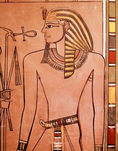 Kung Amenhotep II (Amenophis II) (fresk av Egyptian Egyptian