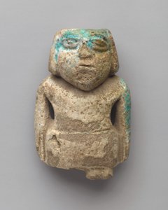 Statyette of a Standing Man, tidig dynastisk period, c.3000-2675 f.Kr. (fajans) av Egyptian Egyptian