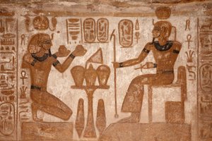 Det stora templet i Abu Simbel av Egyptian Egyptian