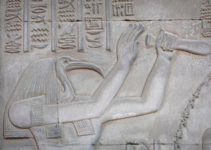 Thot, Kom Ombo-templet (relief) av Egyptian Egyptian
