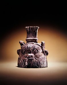 Klockan i form av Bes (brons) av Egyptian Ptolemaic Period