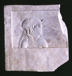 Skulptörsmodell av en gudinna, ca 246-222 f.Kr. (kalksten) av Egyptian Ptolemaic Period