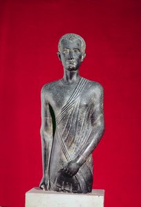 Staty av Hor, från Alexandria, c.40 f.Kr. (basalt)