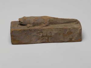 Liten kista för en krokodil, 664-332 f.Kr. (trä)