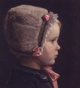 Konstnärens dotter som liten flicka av Einar Hein