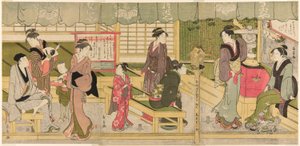 The Front Room of the Naniwaya (Naniwaya misesaki) av Eishōsai Chōki