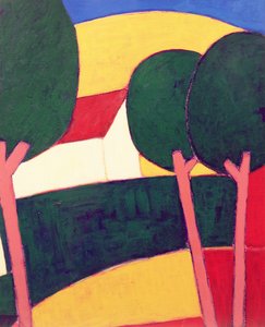 Provencal Paysage, 1997 (akryl på papper)