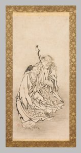 Två Sennin av Eitoku Kano