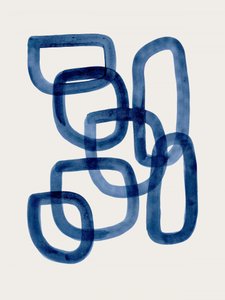 Indigo – flytande former av Ejaaz Haniff