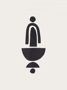 Minimalistisk svart komposition av Ejaaz Haniff