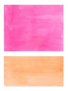 Ljusa rosa-orangea block av Ejaaz Haniff