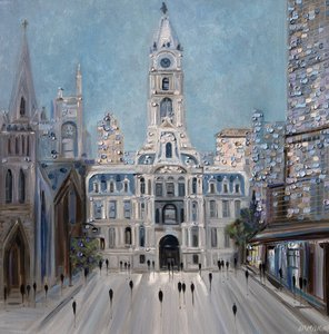 Philadelphia City Hall Street av Ekaterina Ermilkina