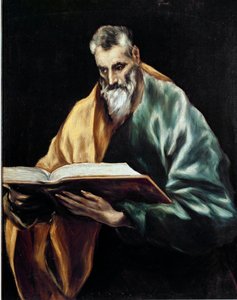 Apotre Saint Simon. Målning av Domenikos Theotokopoulos dit El Greco (1540-1614) av El Greco